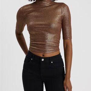 Metallic Brown Women's Top